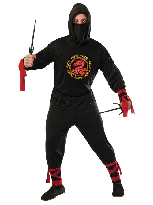 Ninja Adult Costume Hooded Shirt