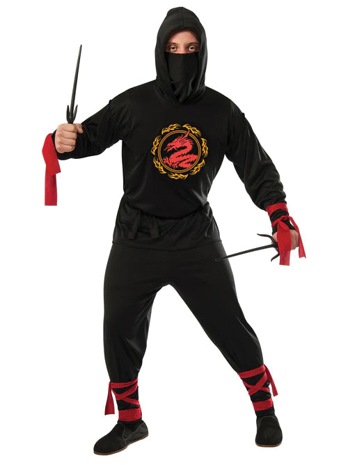 Ninja Adult Costume Hooded Shirt 1