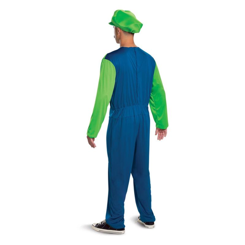 Nintendo Super Mario Brothers Luigi Classic Adult Green 2