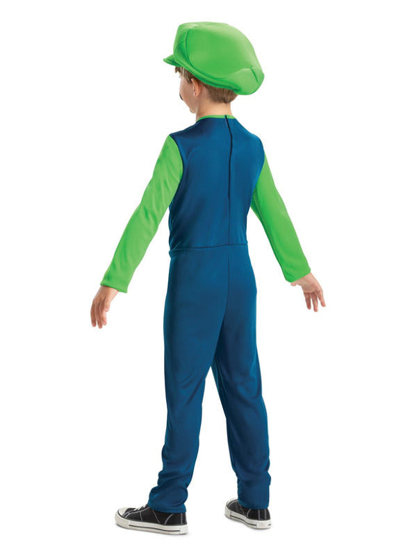 Nintendo Super Mario Brothers Luigi Costume Child 2
