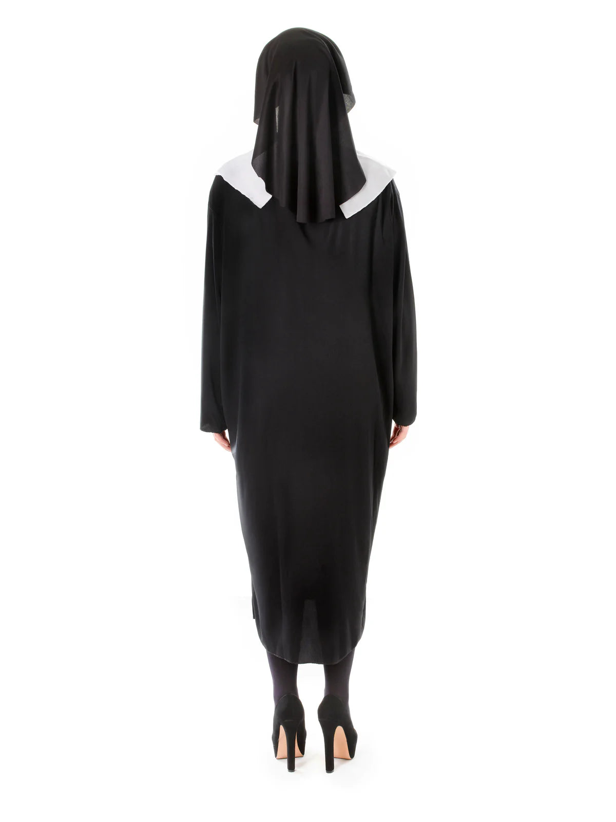 Nun Adult Costume Plus Size Black Robes 7