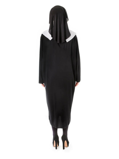Nun Adult Costume Plus Size Black Robes 7