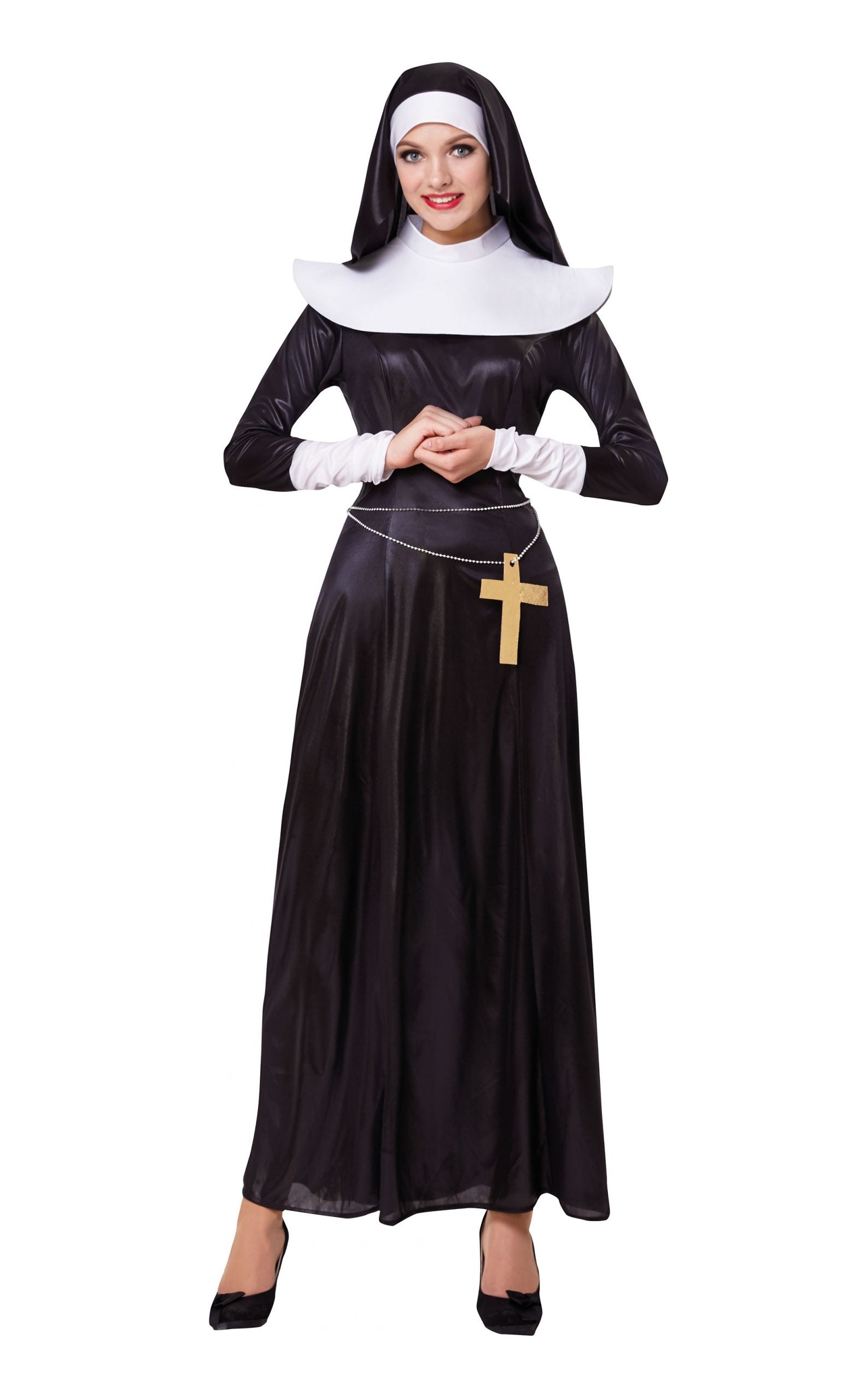 Nun Deluxe Adult Costume Uk Size 10 14 1