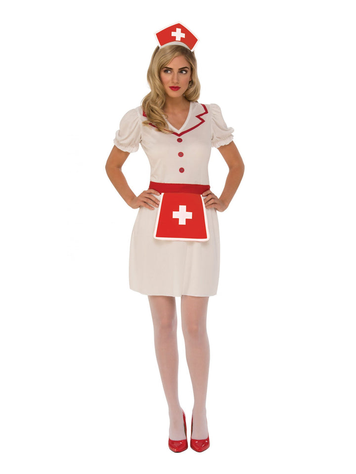 Nurse Costume Adult Classic White Dress