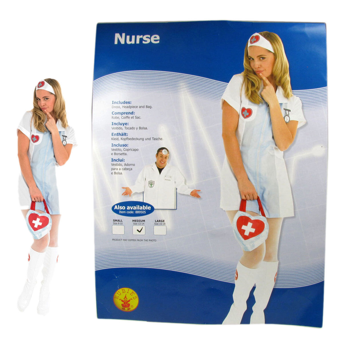 Nurse Party Adult Costume Dress 2