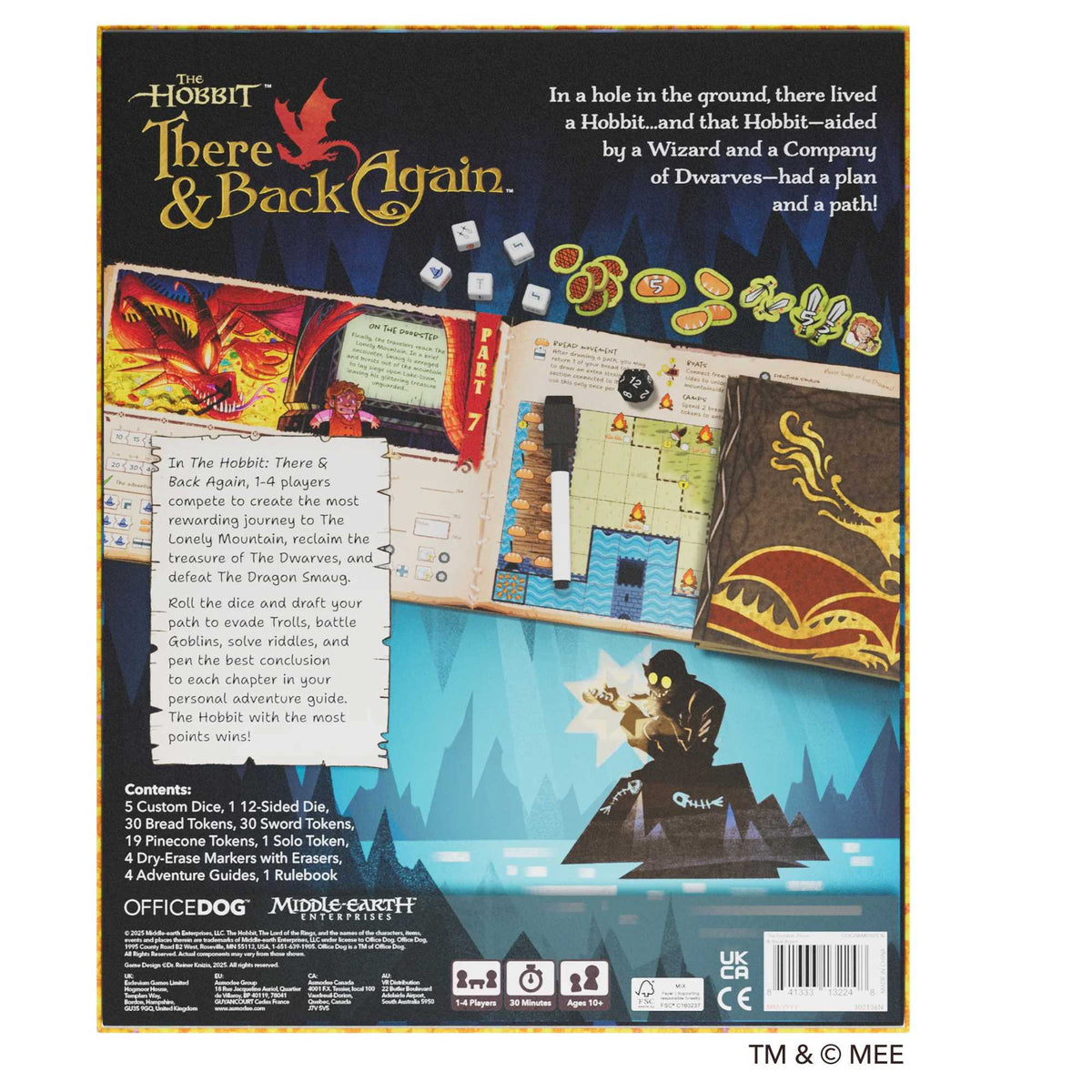 The Hobbit There and Back Again Board Game by Office Dog 3
