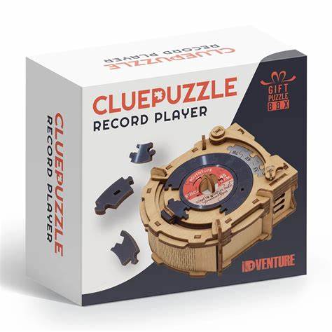 Record Player Puzzle Gift Box Game