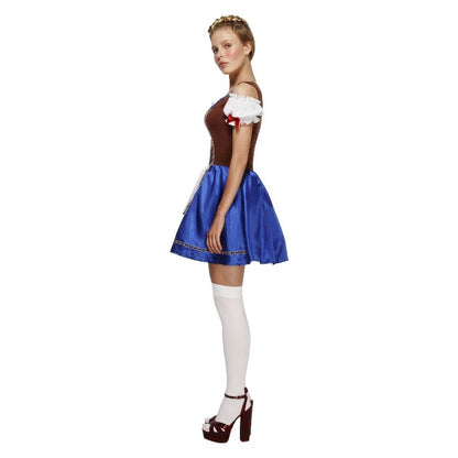 Oktoberfest Dirndl Costume Blue Ladies Dress 3
