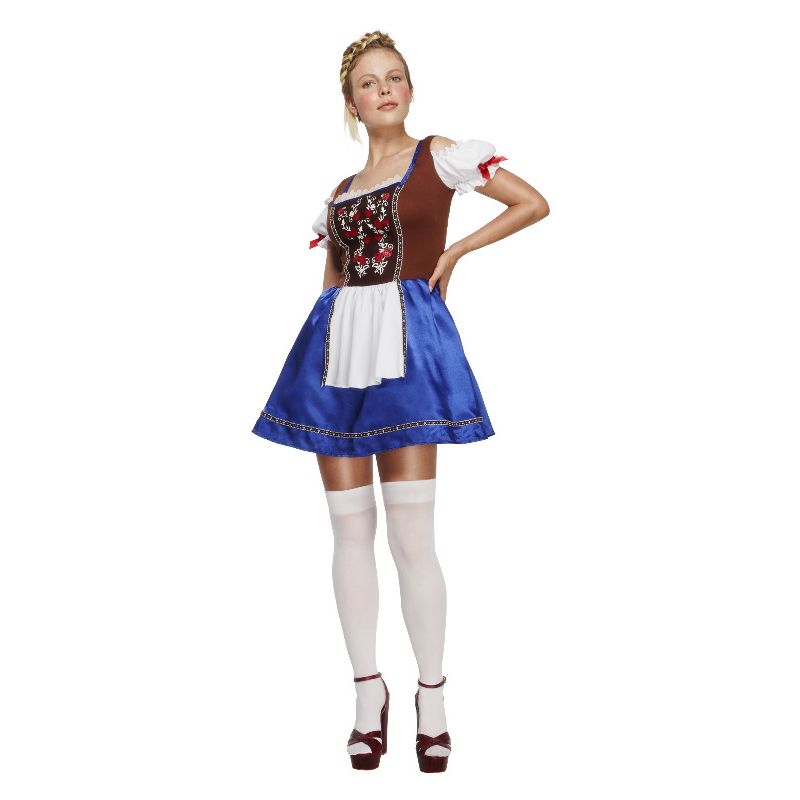 Oktoberfest Dirndl Costume Blue Ladies Dress 1