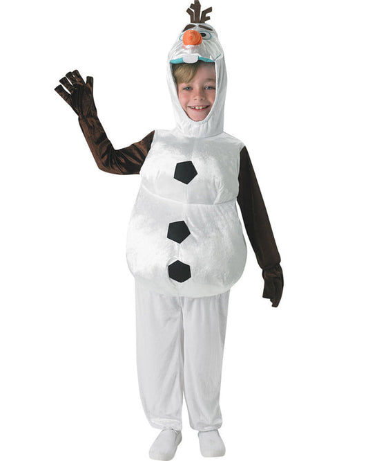 Olaf Frozen Boys Disney White Snowman Costume 2