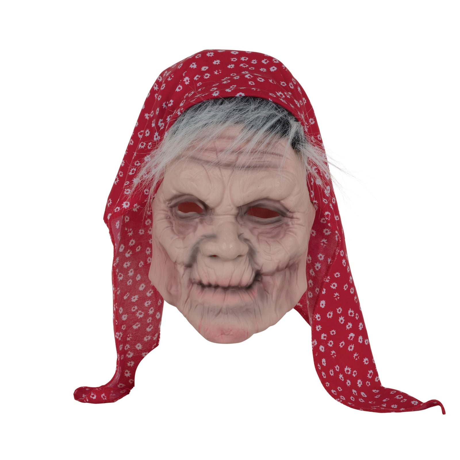 Old Lady Mask With Head Scarf Rubber Masks Unisex 1