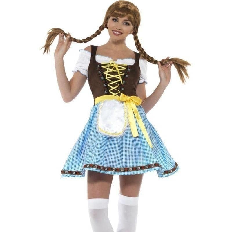 Olga Bavarian Costume Adult Blue White 1