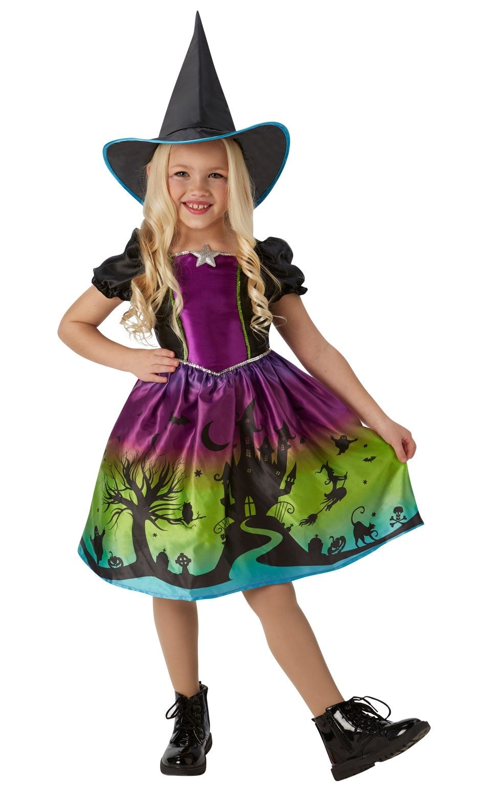 Ombre Witch Costume Girls 2