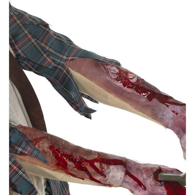 One Latex Sleeve with Scar Effect Adult Flesh 1