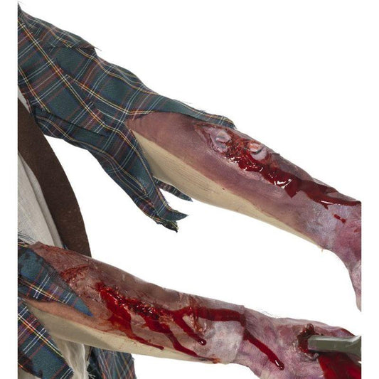 One Latex Sleeve with Scar Effect Adult Flesh 1