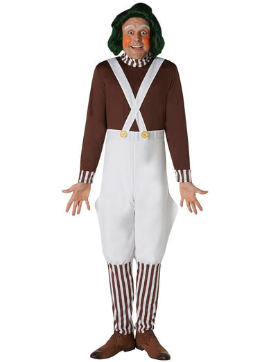 Oompa Loompa Costume Adult Charlie and the Chocolate Factory Jumpsuit 3