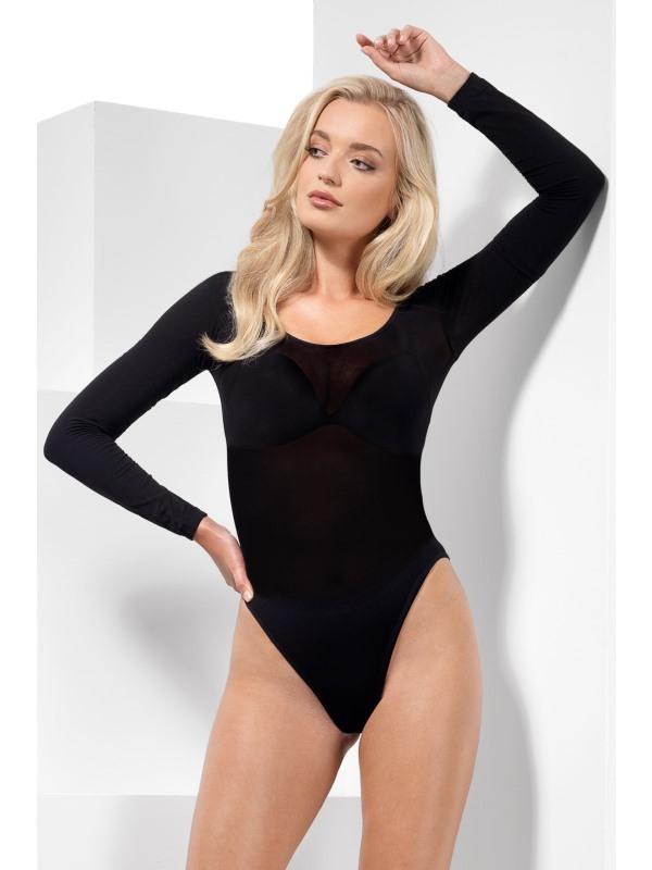 Opaque Bodysuit Adult Black 1