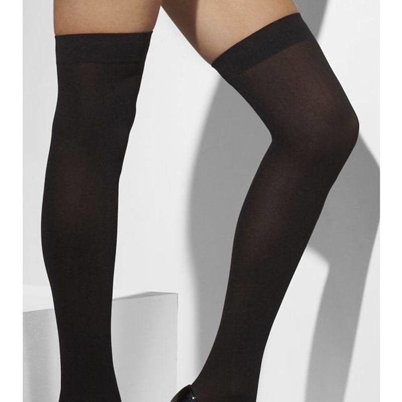 Opaque Hold Ups Adult Black 42769_1