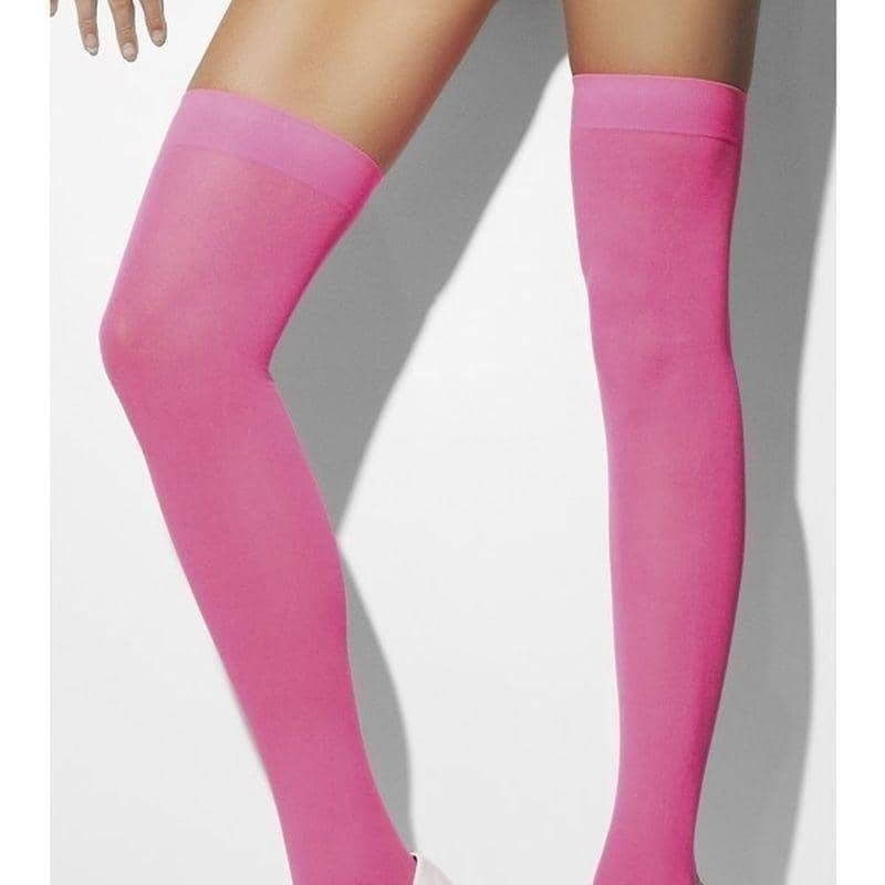Opaque Hold Ups Adult Neon Pink_1