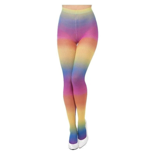 Opaque Tights Adult Rainbow Costume Accessory 1