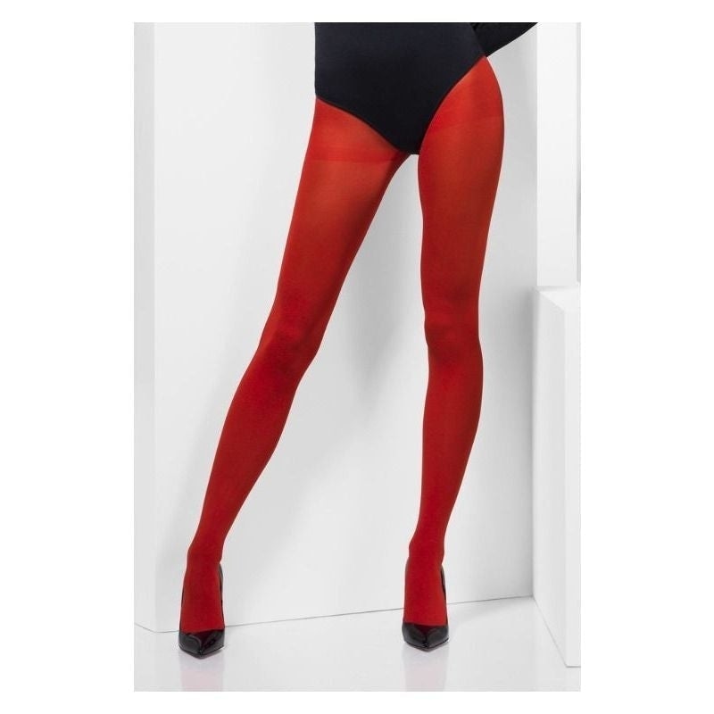 Opaque Tights Adult Red Superhero Costume Accessory 2