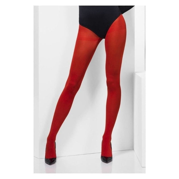 Size Chart Opaque Tights Adult Red