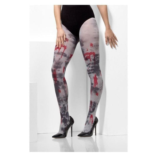 Opaque Tights Zombie Dirt Adult Grey 2