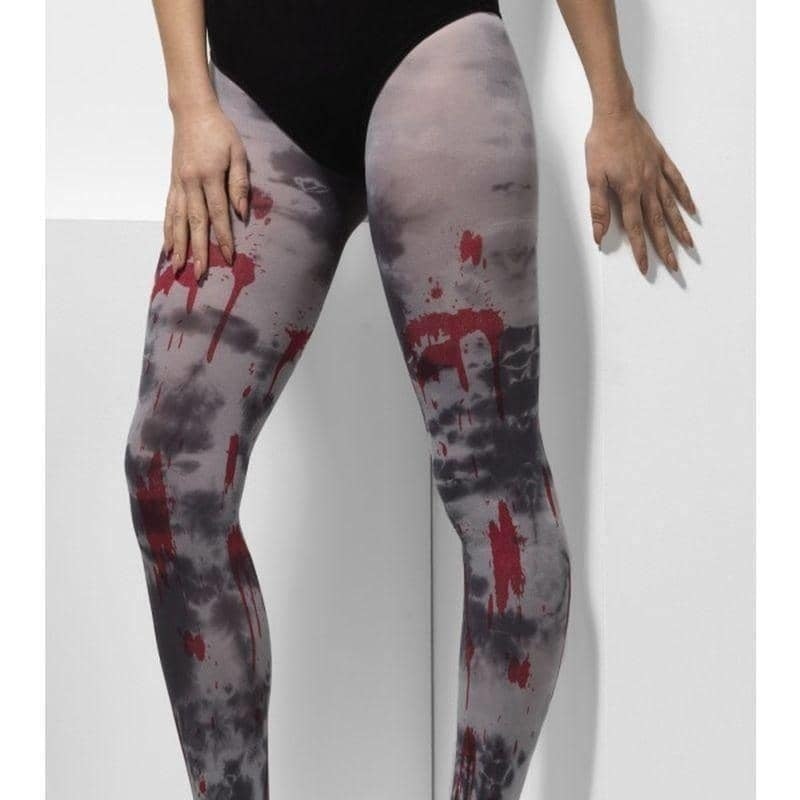 Opaque Tights Zombie Dirt Adult Grey_1