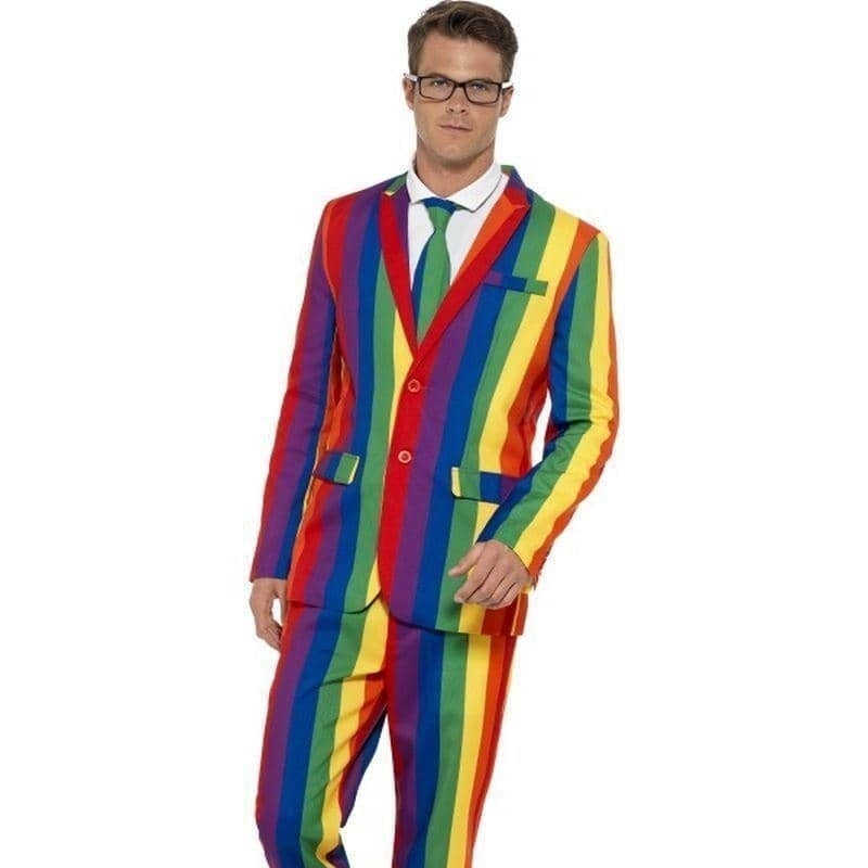 Over The Rainbow Suit Adult Multi Coloured Pride Costume 1