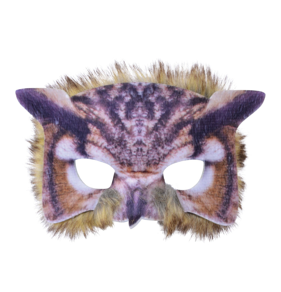 Owl Face Mask Realistic Plumage X78697_1