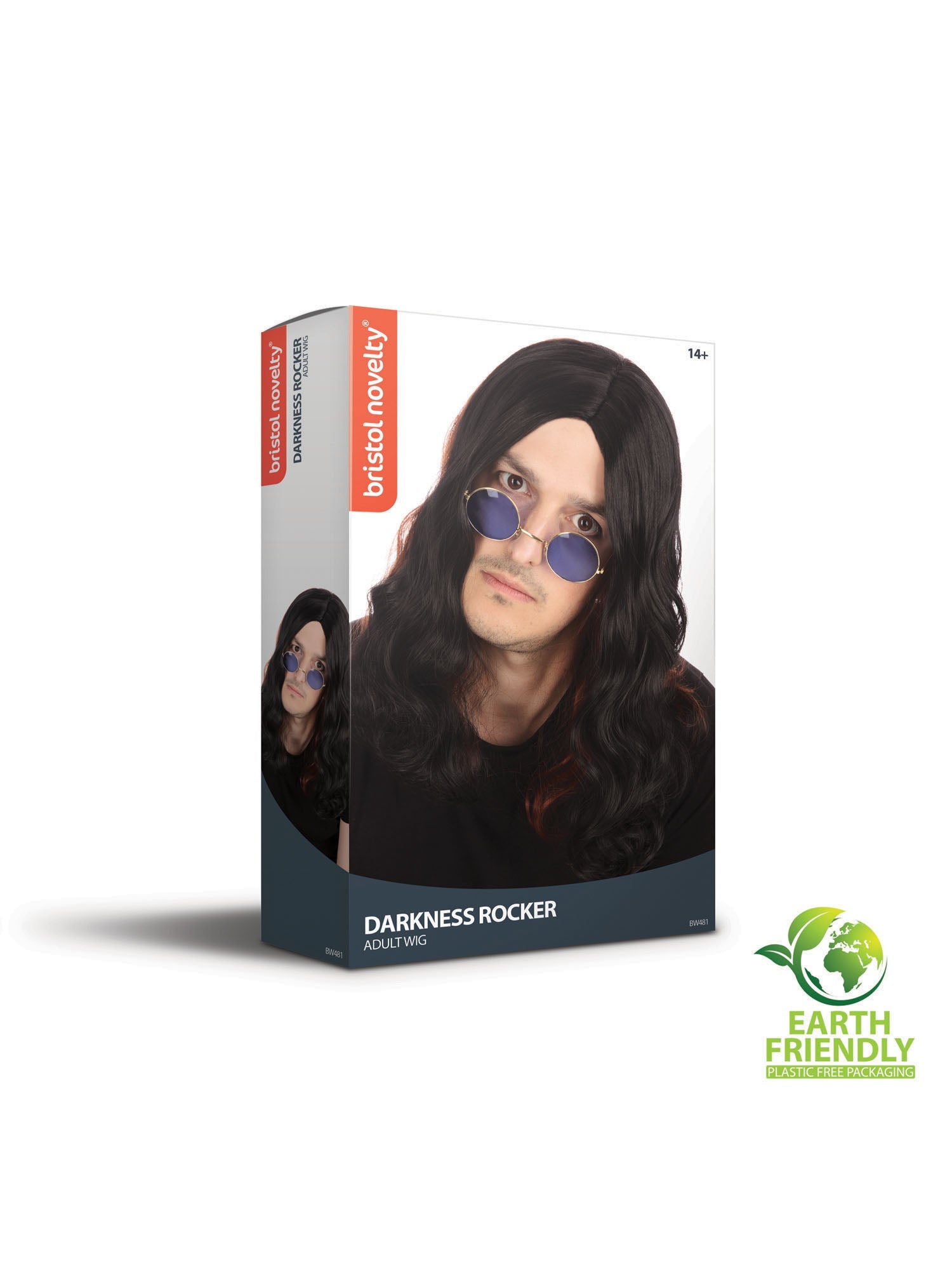 Ozzy Osbourne Wig Black Rocker Hair 2
