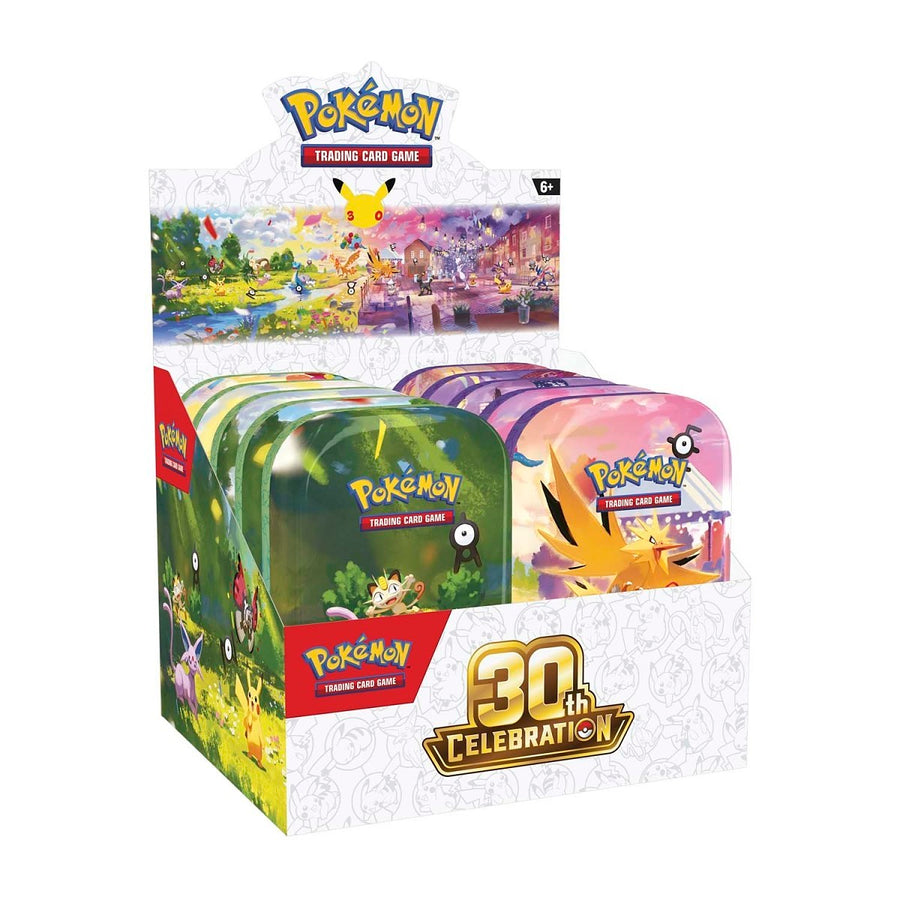 Pokémon TCG 30th Celebration Mini Tins Assorted Display Card Game product image
