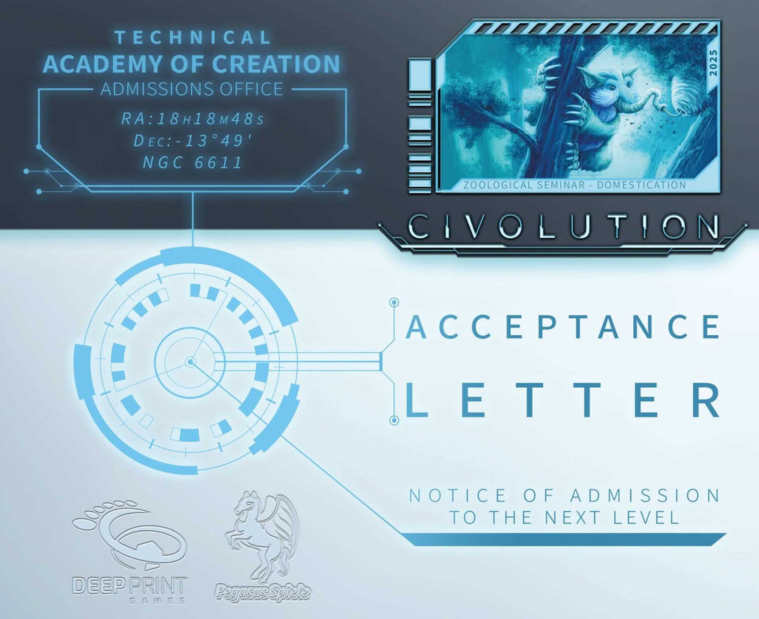 Civolution Acceptance Letter Board Game Expansion