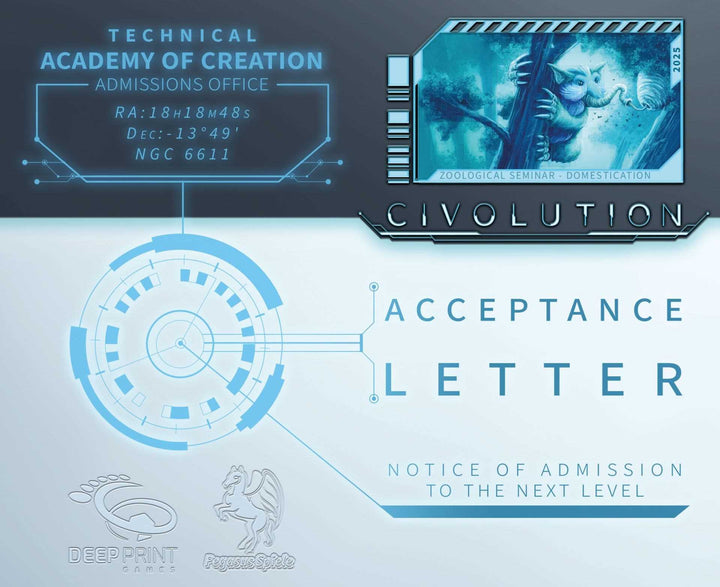 Civolution Acceptance Letter Board Game Expansion