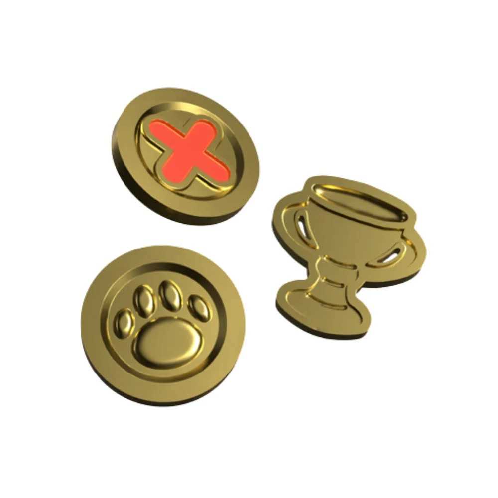 Super Auto Pets Card Battle Coin and Trophy Upgrade Set Card Game Accessory