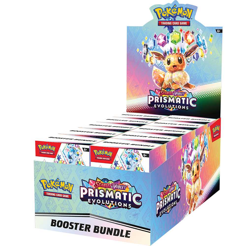 TCG Scarlet and Violet 8 5 Prismatic Evolutions Booster Bundle CDU 3