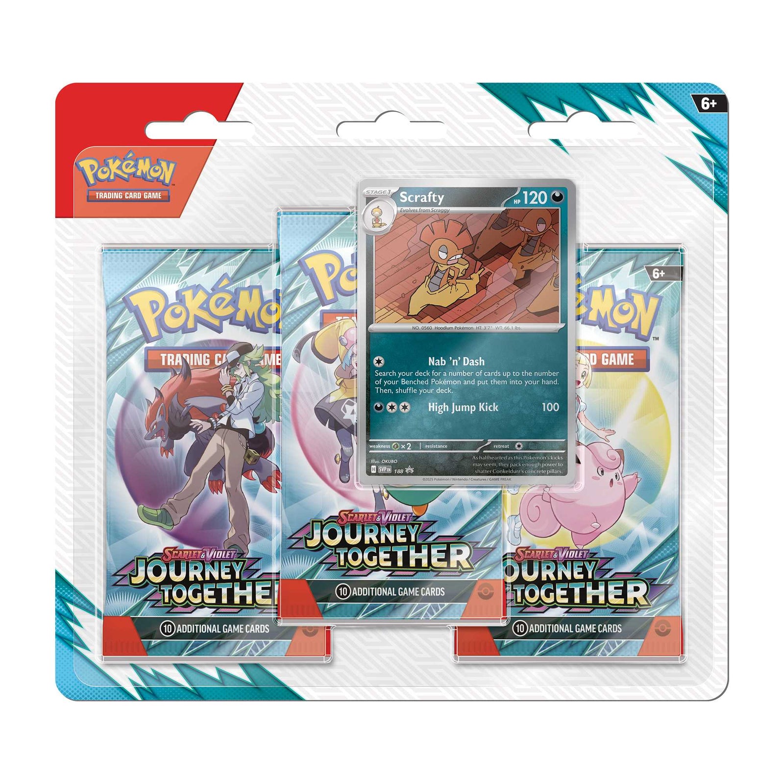 Pokémon TCG: Scarlet & Violet 9 – Journey Together - 3-Pack Blister CDU (12) 2