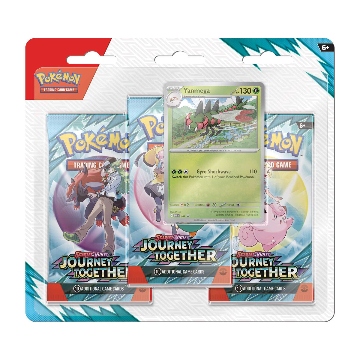 Pokémon TCG: Scarlet & Violet 9 – Journey Together - 3-Pack Blister CDU (12) 3