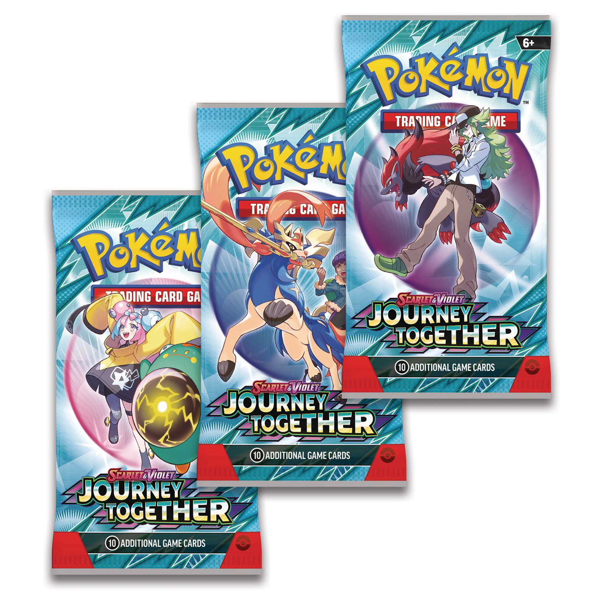 Pokémon TCG: Scarlet & Violet 9 – Journey Together - 3-Pack Blister CDU (12) 4