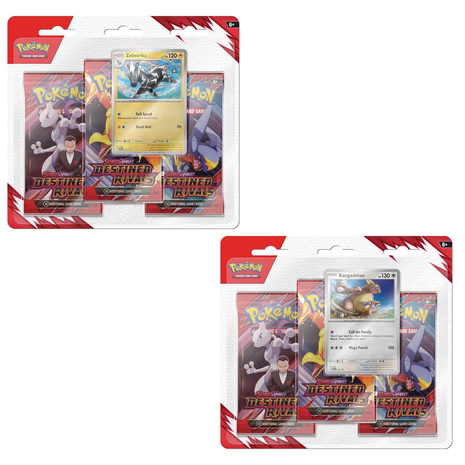TCG Scarlet and Violet 10 Destined Rivals 3 Pack Blister CDU 1