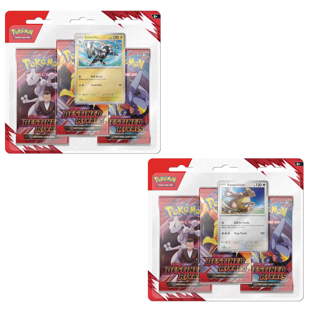 TCG Scarlet and Violet 10 Destined Rivals 3 Pack Blister CDU 1