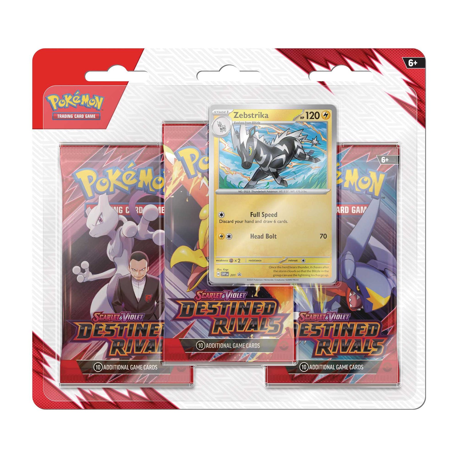 TCG Scarlet and Violet 10 Destined Rivals 3 Pack Blister CDU 2
