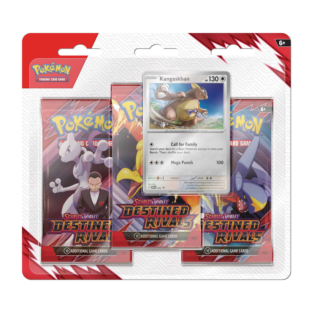 TCG Scarlet and Violet 10 Destined Rivals 3 Pack Blister CDU 3