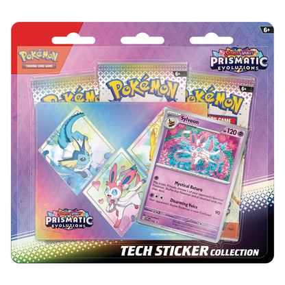 TCG Scarlet and Violet 8 5 Prismatic Evolutions Tech Sticker Collection Assorted Display 4