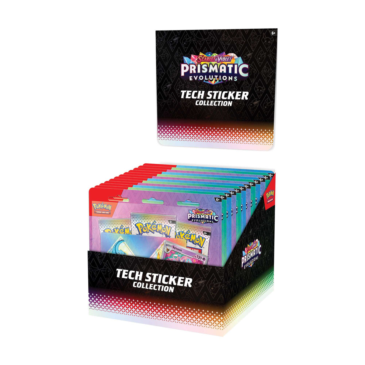 TCG Scarlet and Violet 8 5 Prismatic Evolutions Tech Sticker Collection Assorted Display 5