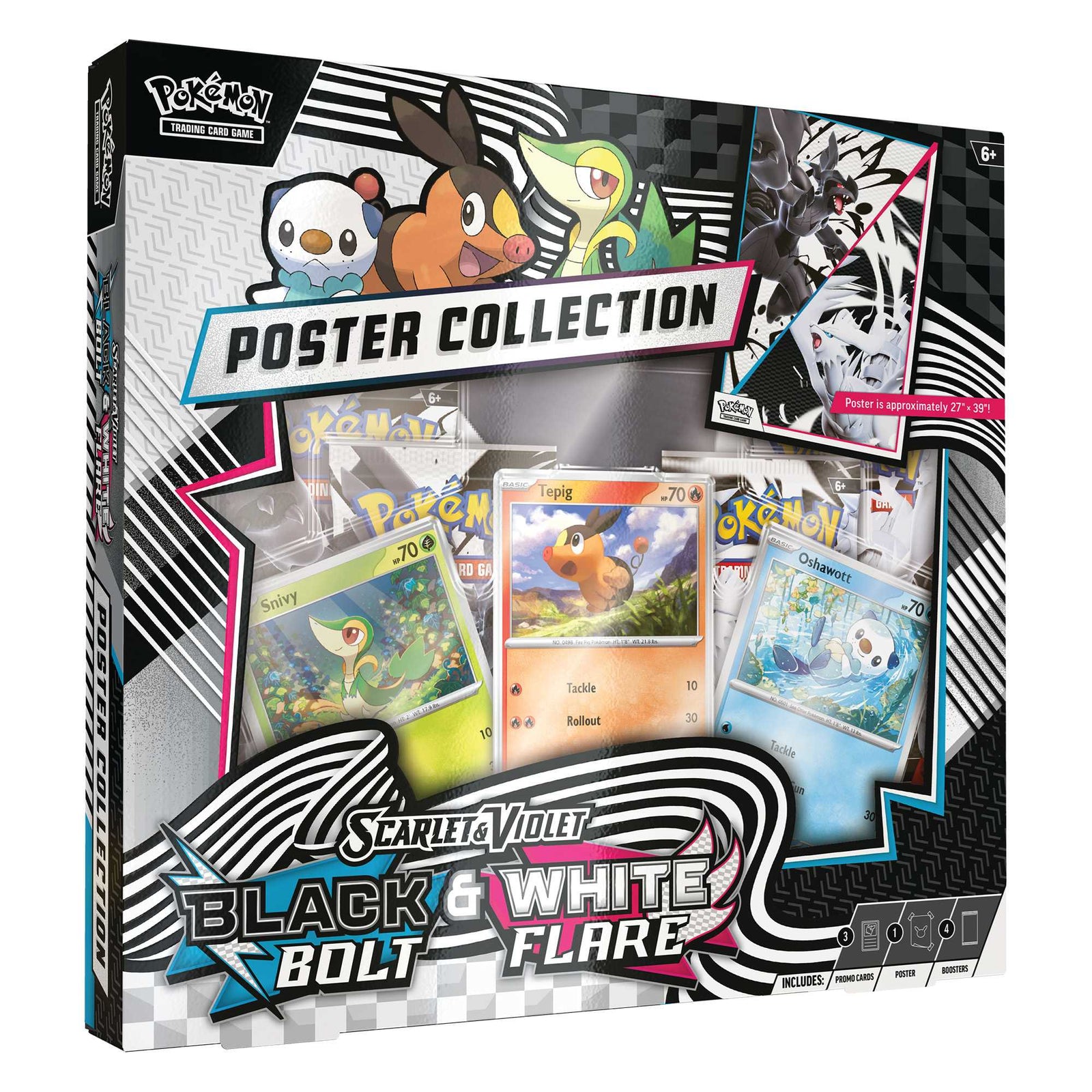 Pokémon TCG: Black Bolt & White Flare Unova Poster Collection 1
