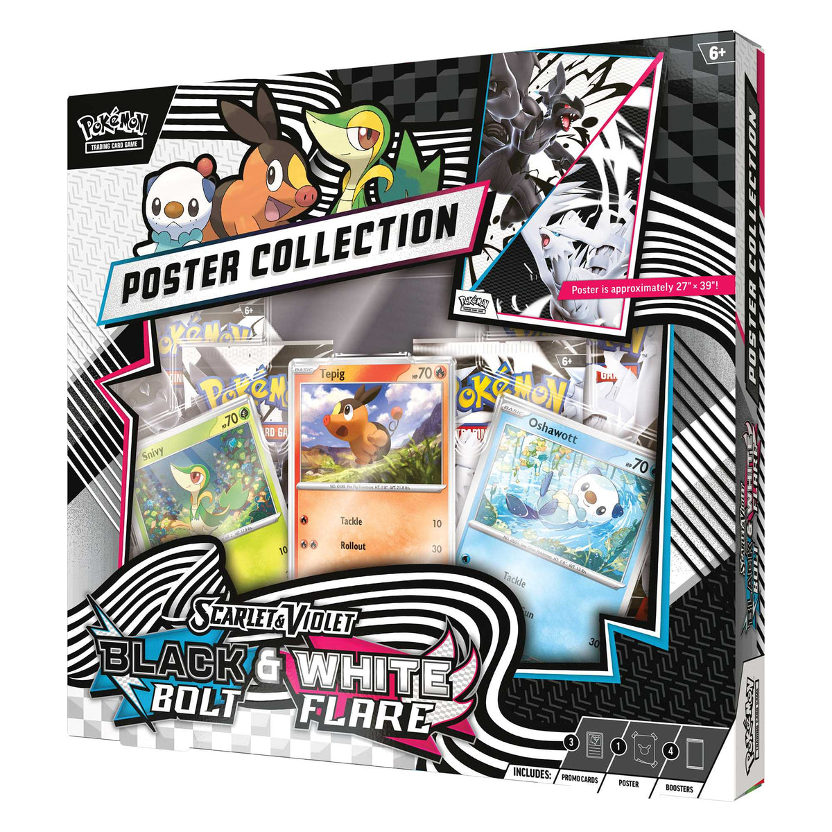 Pokémon TCG: Black Bolt & White Flare Unova Poster Collection 2