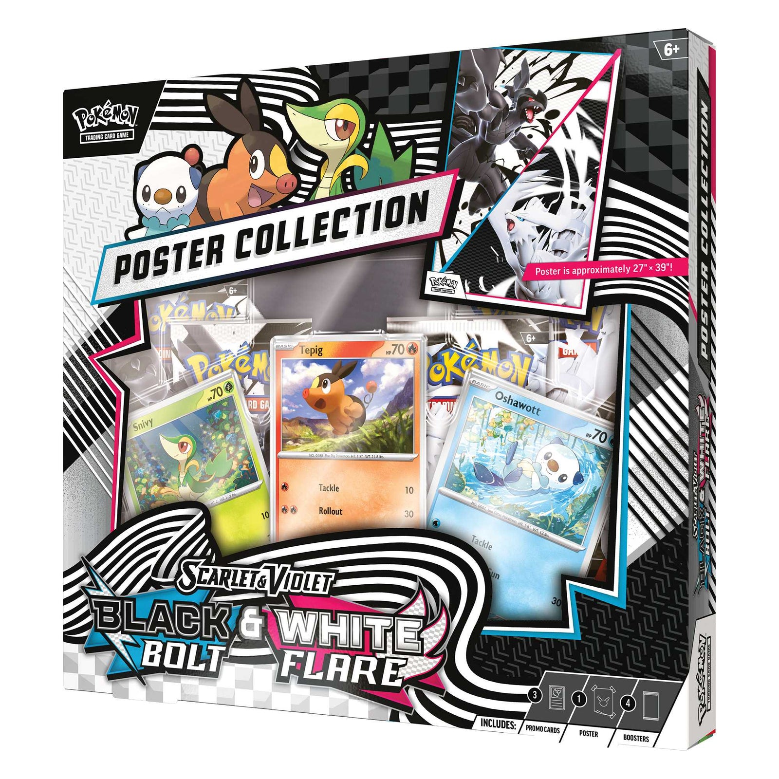 Pokémon TCG: Black Bolt & White Flare Unova Poster Collection 2