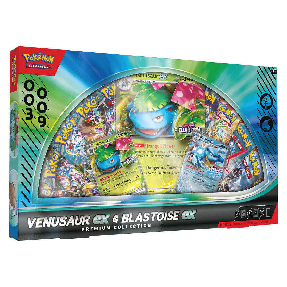 TCG Venusaur Blastoise Ex Premium Collection Case of 6 H and I Exclusive 2