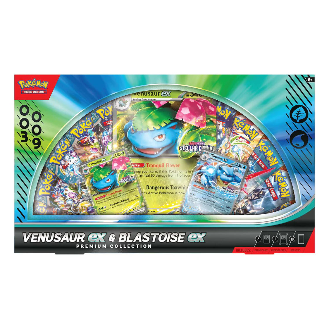 TCG Venusaur Blastoise Ex Premium Collection Case of 6 H and I Exclusive 1